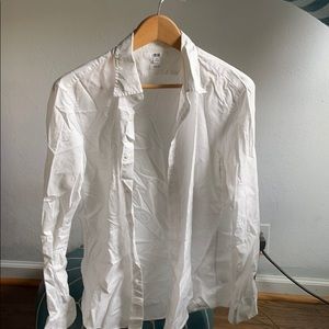 White patterned dress shirt